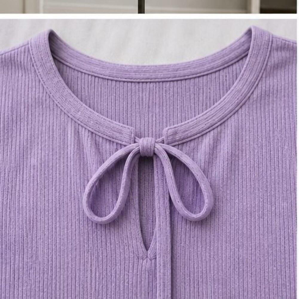 Lilac Button Blouse - Picture 4 of 6